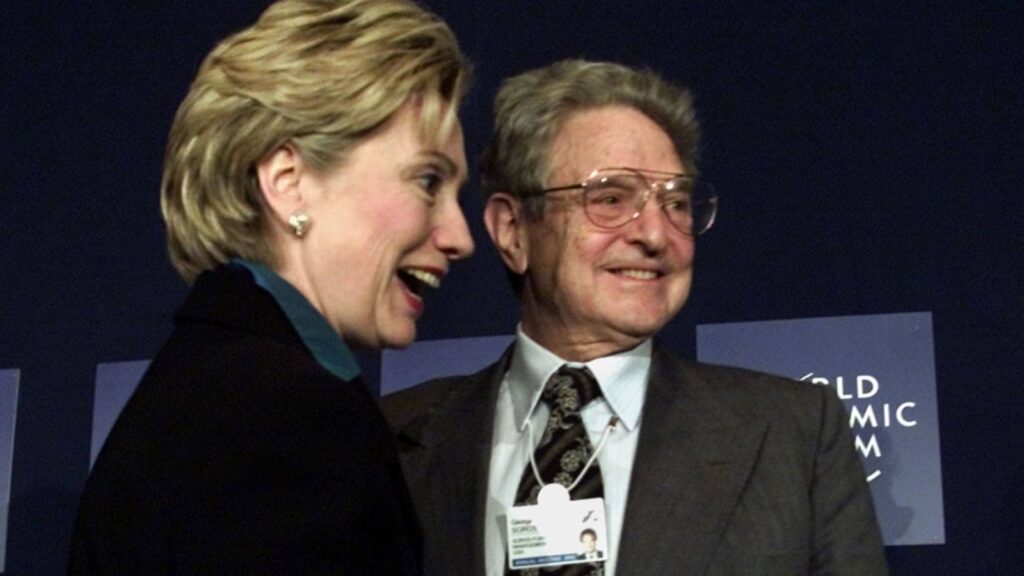 George Soros y Hillary Clinton