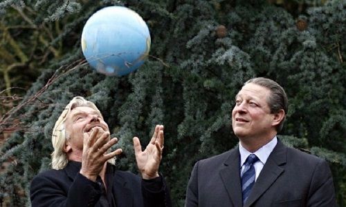 Richard Branson con Al Gore