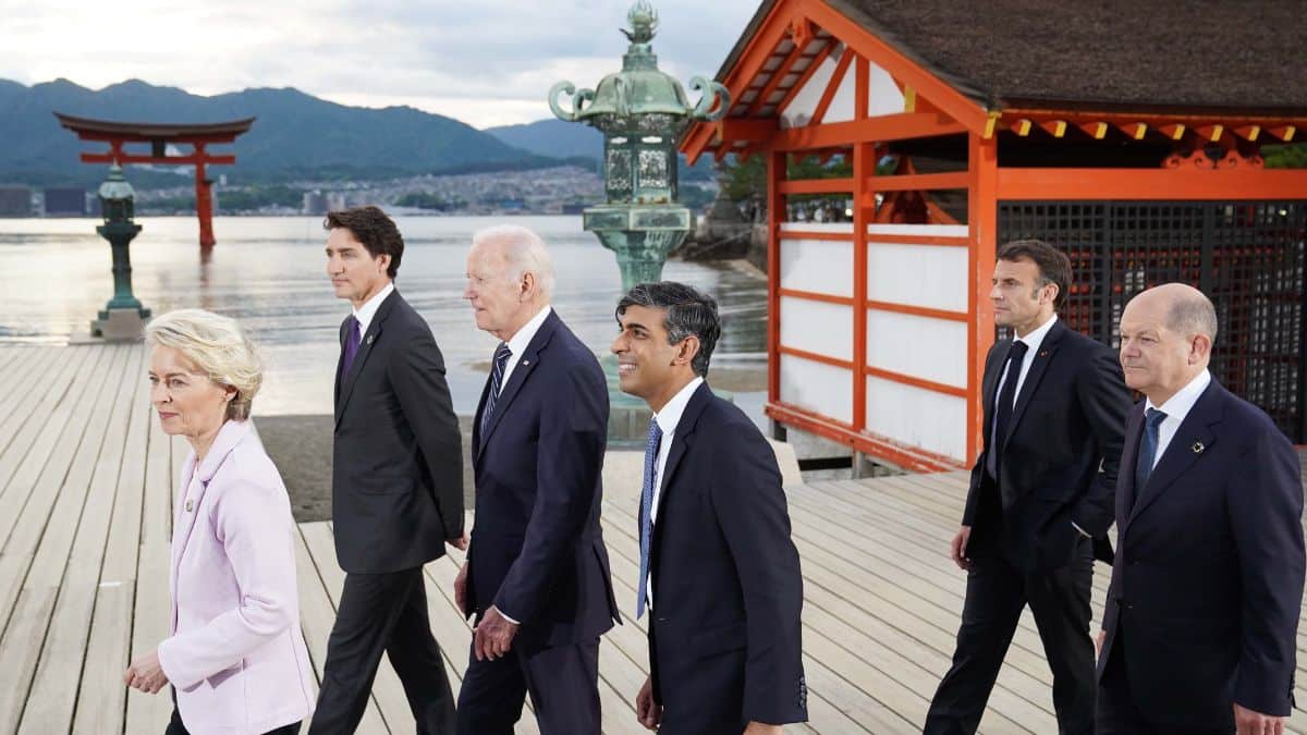 Líderes del G7 reunidos en Japón